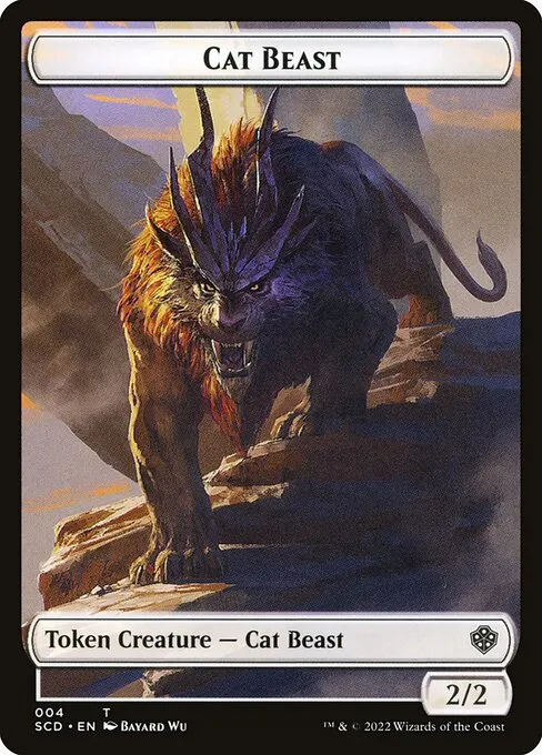 Cat Beast · Starter Commander Deck Tokens 4/27