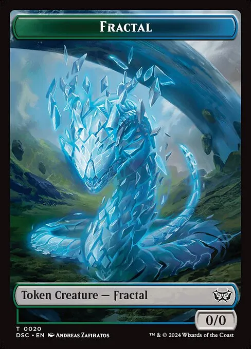 Fractal · Duskmourn Commander Tokens 20/23