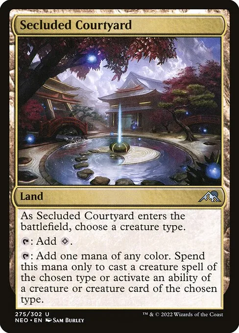 Secluded Courtyard · Kamigawa: Neon Dynasty 275/531