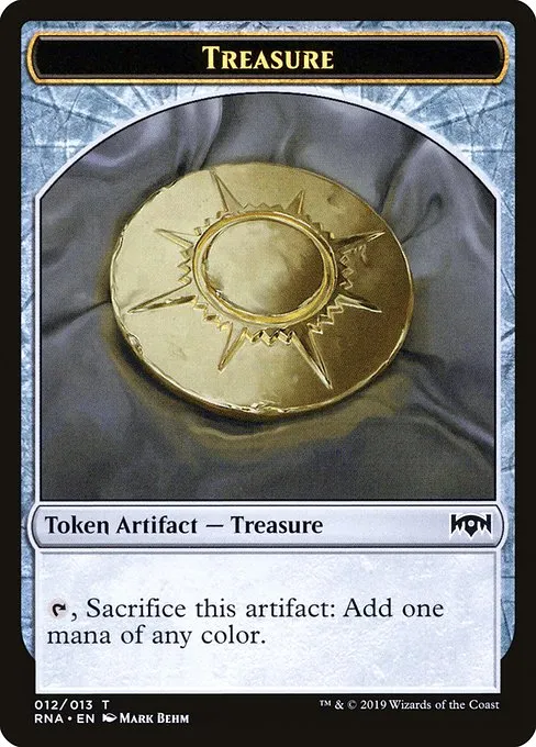 Treasure · Ravnica Allegiance Tokens 12/13