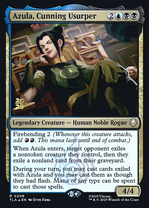 Azula, Cunning Usurper · Avatar: The Last Airbender Promos 208s/80