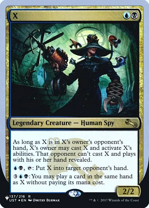 X · The List (Unfinity Foil Edition) 53/62