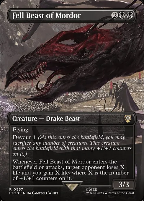 Fell Beast of Mordor · Tales of Middle-earth Commander 557/591