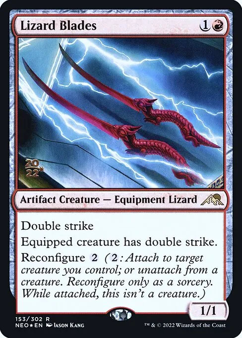 Lizard Blades · Kamigawa: Neon Dynasty Promos 153s/148