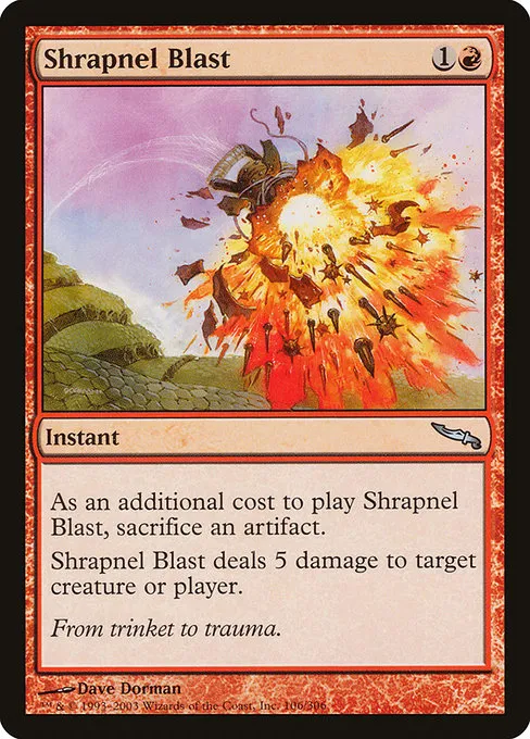 Shrapnel Blast · Mirrodin 106/306