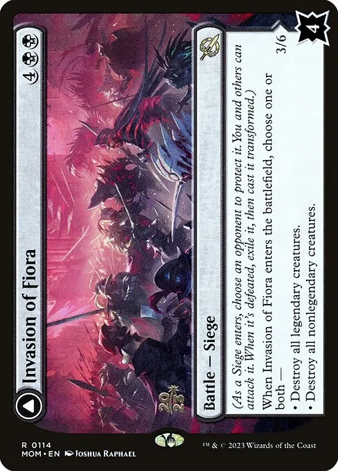 Invasion of Fiora // Marchesa, Resolute Monarch · March of the Machine Promos 114s/144