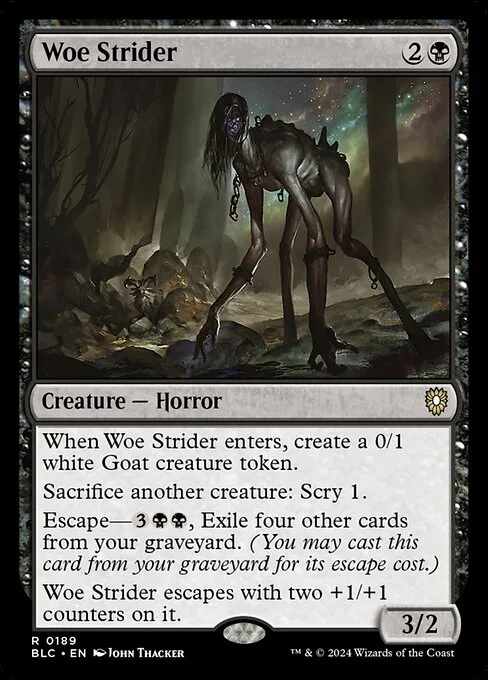 Woe Strider · Bloomburrow Commander 189/356