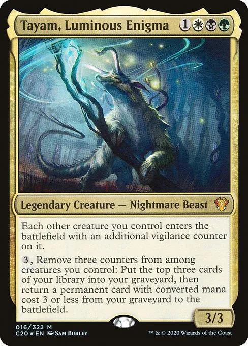 Tayam, Luminous Enigma · Commander 2020 16/322