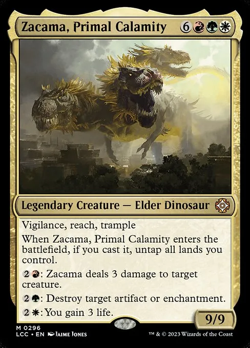 Zacama, Primal Calamity · The Lost Caverns of Ixalan Commander 296/370