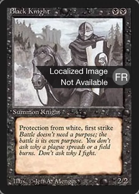Black Knight · Foreign Black Border 95/307