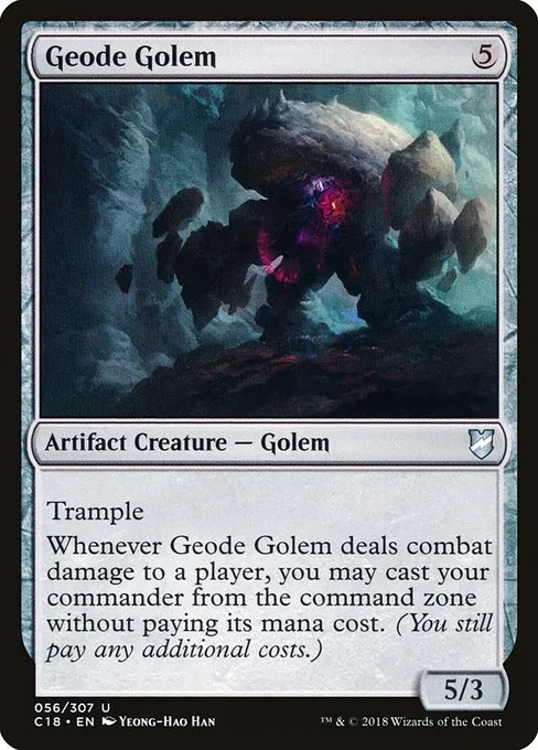 Geode Golem · Commander 2018 56/307