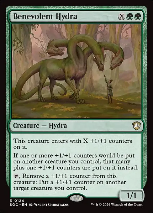 Benevolent Hydra · Secrets of Strixhaven Commander 124/426