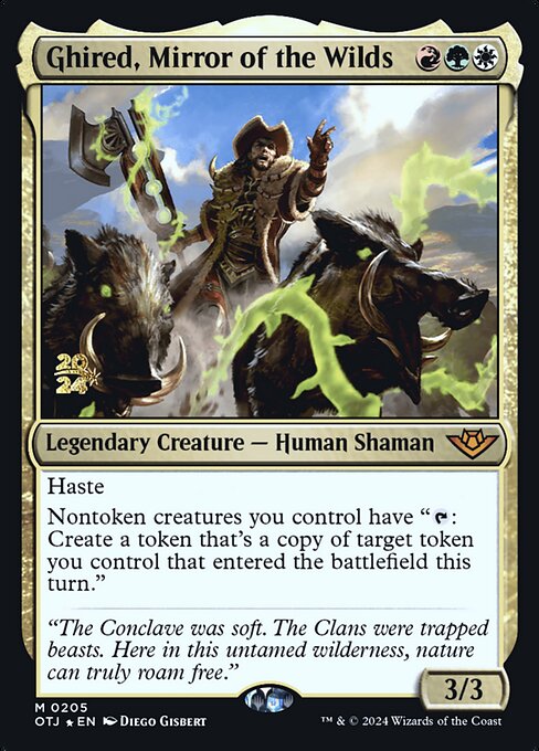 Ghired, Mirror of the Wilds · Outlaws of Thunder Junction Promos 205s/160