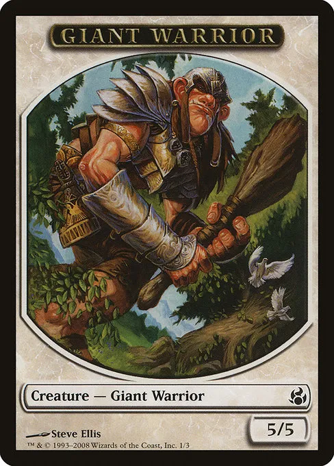 Giant Warrior · Morningtide Tokens 1/3