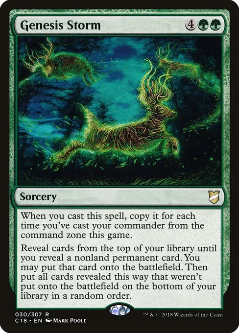Genesis Storm · Commander 2018 30/307