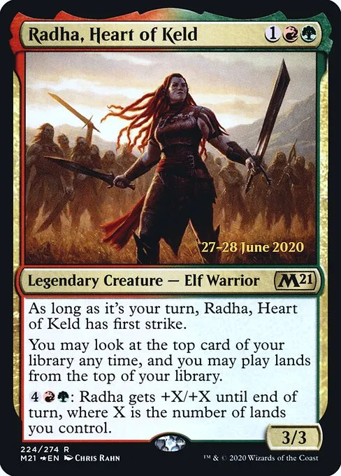 Radha, Heart of Keld · Core Set 2021 Promos 224s/137