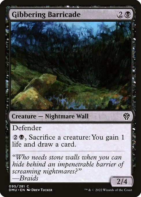 Gibbering Barricade · Dominaria United 95/453