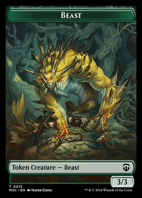 Beast · Modern Horizons 3 Commander Tokens 15/28