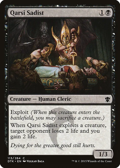 Qarsi Sadist · Dragons of Tarkir 113/264