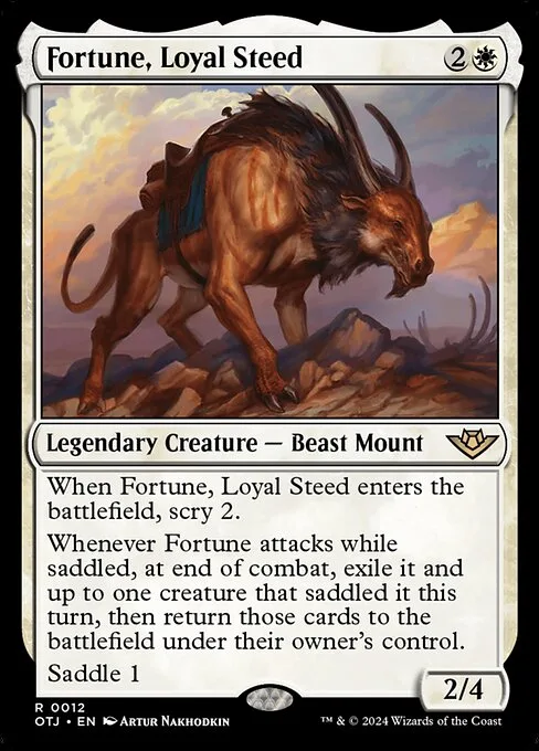 Fortune, Loyal Steed · Outlaws of Thunder Junction 12/374