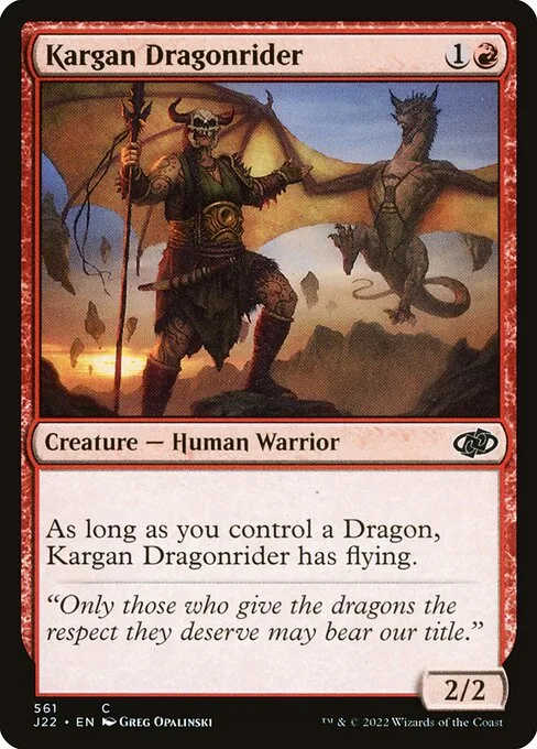 Kargan Dragonrider · Jumpstart 2022 561/835