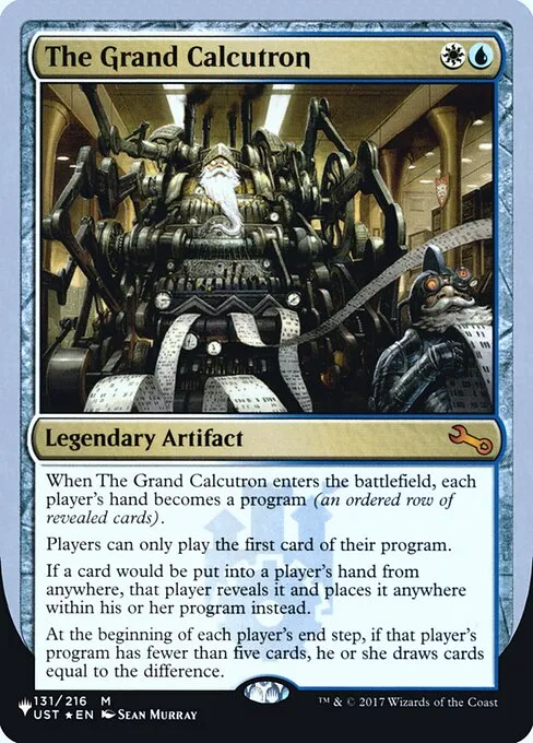 The Grand Calcutron · The List (Unfinity Foil Edition) 47/62
