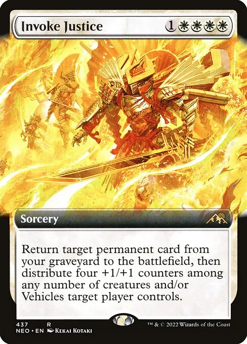 Invoke Justice · Kamigawa: Neon Dynasty 437/531