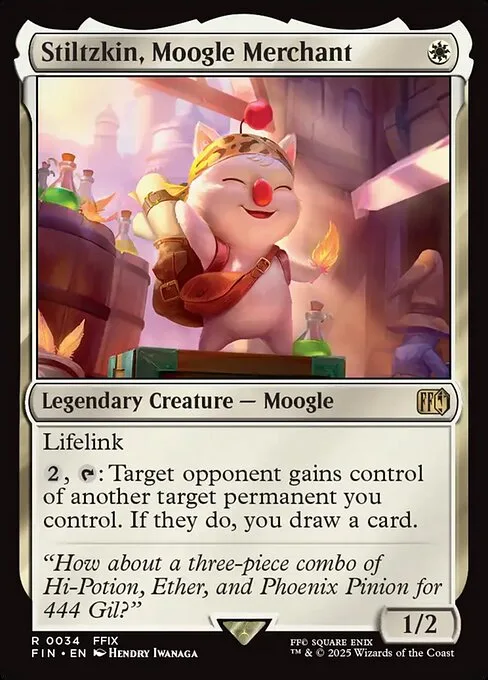 Stiltzkin, Moogle Merchant · Final Fantasy 34/599