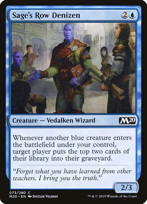 Sage's Row Denizen · Core Set 2020 73/346