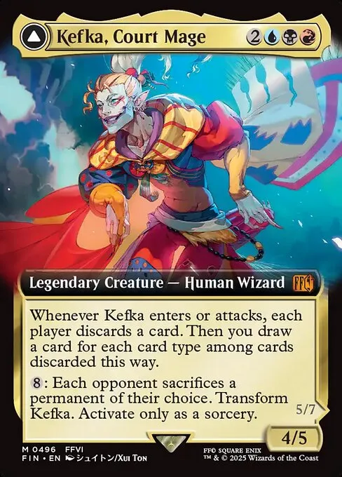 Kefka, Court Mage // Kefka, Ruler of Ruin · Final Fantasy 496/599