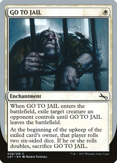 GO TO JAIL · Unstable 8/268
