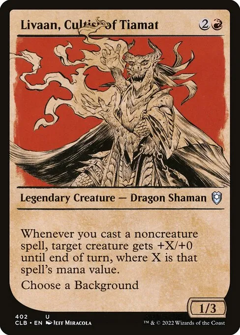Livaan, Cultist of Tiamat · Commander Legends: Battle for Baldur's Gate 402/936
