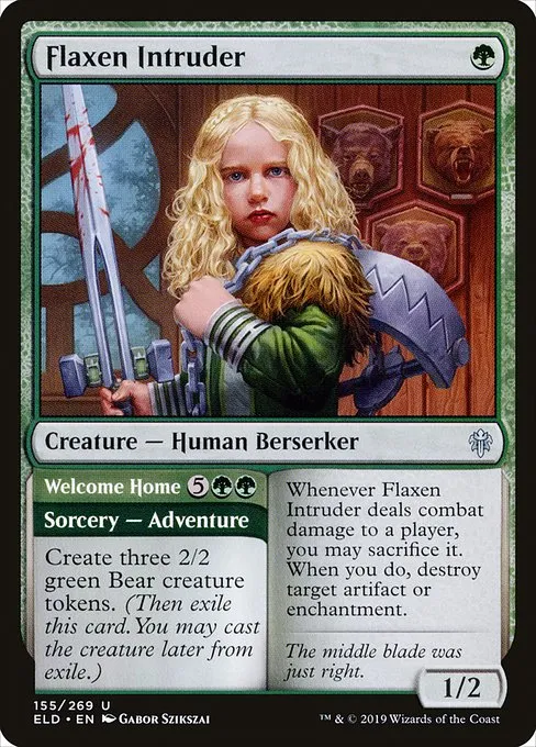 Flaxen Intruder // Welcome Home · Throne of Eldraine 155/398