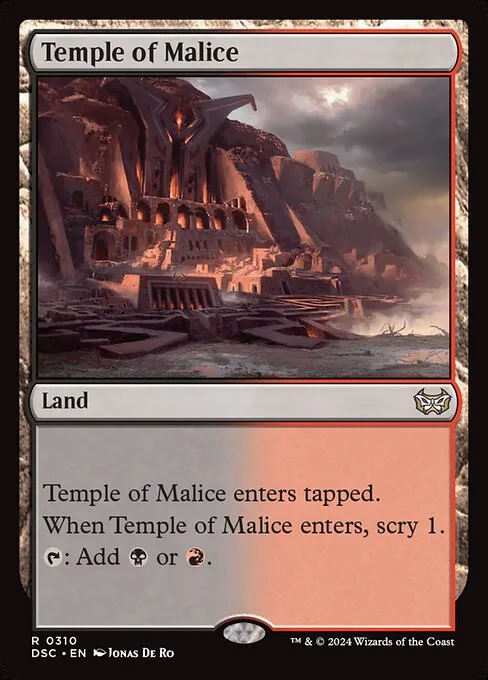 Temple of Malice · Duskmourn: House of Horror Commander 310/373