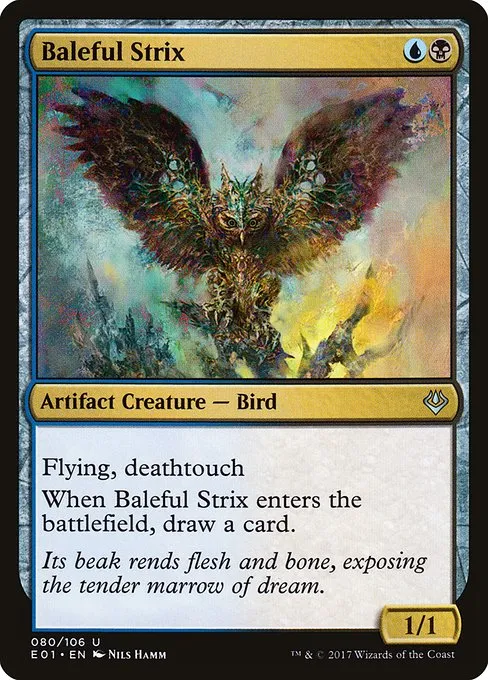 Baleful Strix · Archenemy: Nicol Bolas 80/106