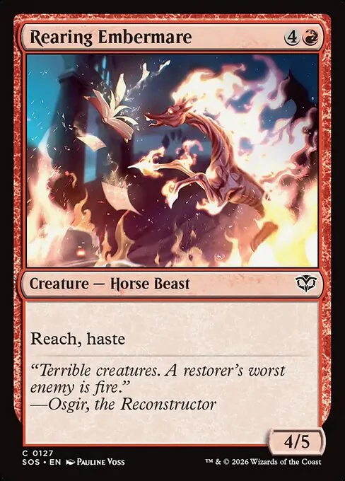 Rearing Embermare · Secrets of Strixhaven 127/368
