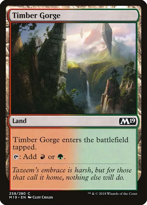 Timber Gorge · Core Set 2019 258/314