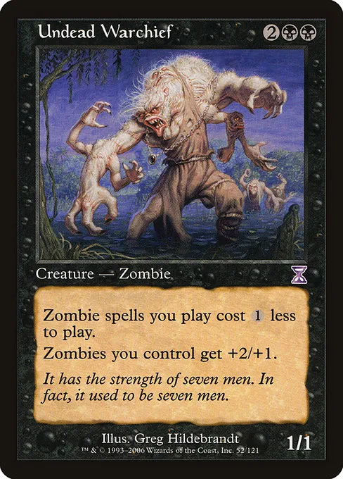 Undead Warchief · Time Spiral Timeshifted 52/121