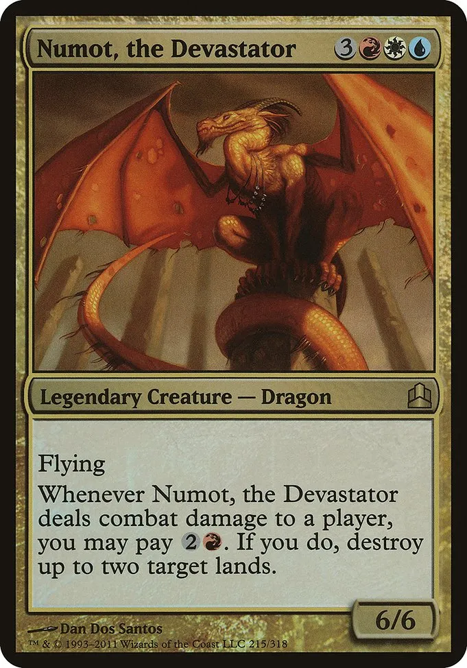 Numot, the Devastator · Commander 2011 Oversized 215/15
