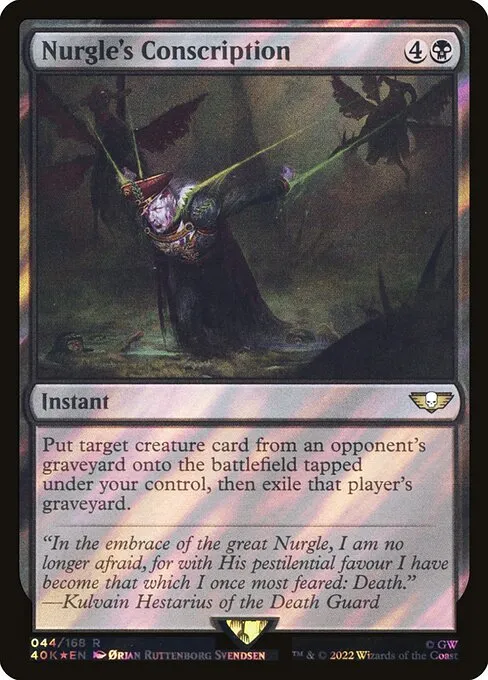 Nurgle's Conscription · Warhammer 40,000 Commander 44★/617