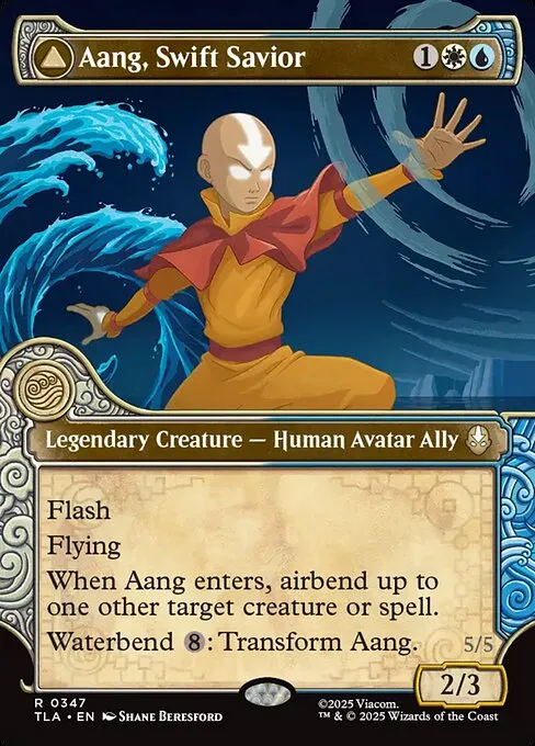 Aang, Swift Savior // Aang and La, Ocean's Fury · Avatar: The Last Airbender 347/394