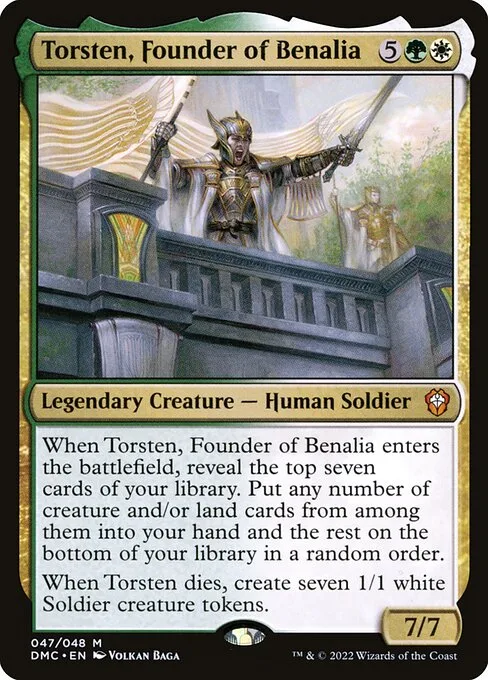 Torsten, Founder of Benalia · Dominaria United Commander 47/240