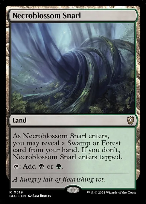 Necroblossom Snarl · Bloomburrow Commander 319/356
