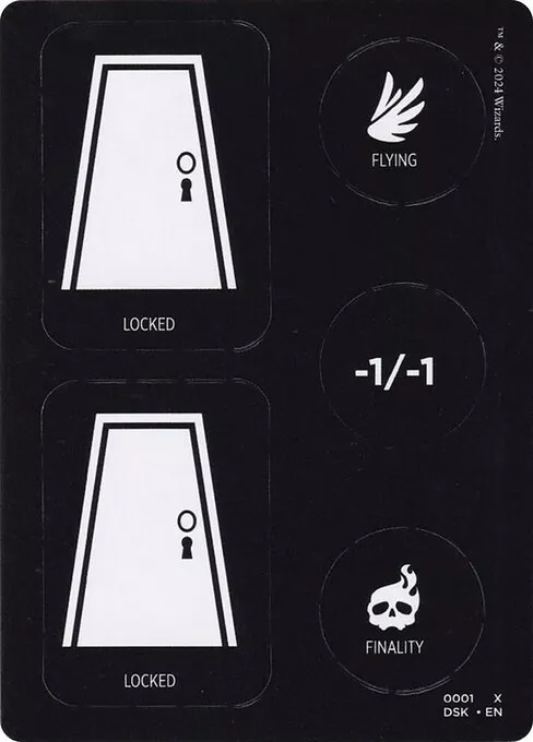 Punchcard // Punchcard · Duskmourn: House of Horror Tokens 19/19