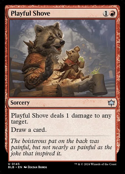Playful Shove · Bloomburrow 145/398