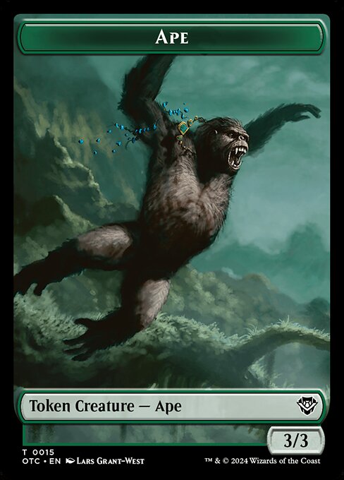 Ape · Outlaws of Thunder Junction Commander Tokens 15/41