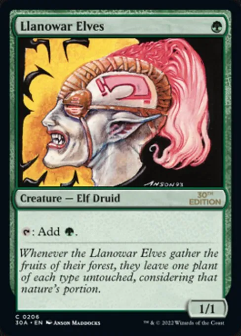 Llanowar Elves · 30th Anniversary Edition 206/594