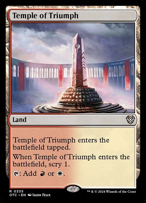 Temple of Triumph · Outlaws of Thunder Junction Commander 335/342