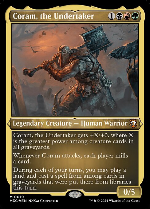 Coram, the Undertaker · Modern Horizons 3 Commander 19/398