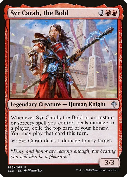 Syr Carah, the Bold · Throne of Eldraine 145/398